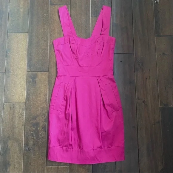 French Connection Dress in Raspberry - Picture 4 of 5